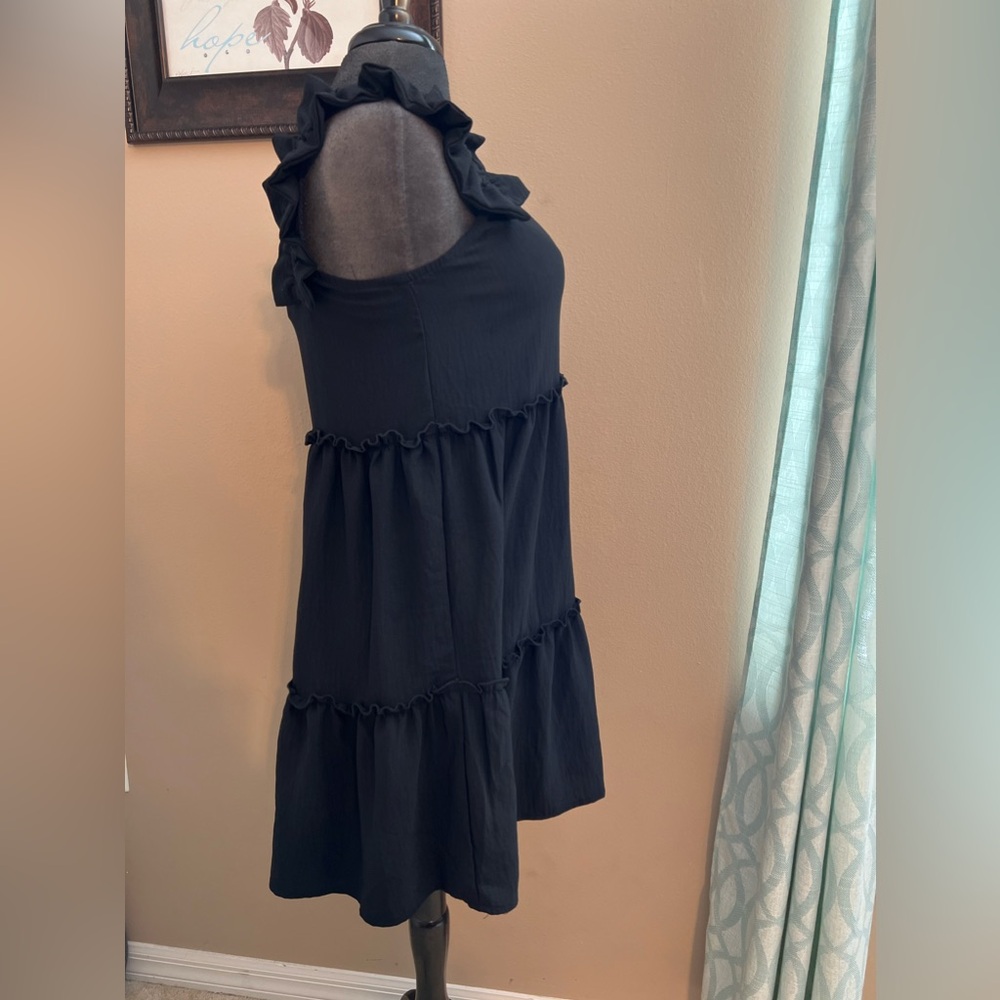 Black ODDY Ruffle Dress - Picture 3 of 9